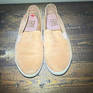 Frye Mauve Pink Leather Suede Slip-On
Loafer Shoes Size 6